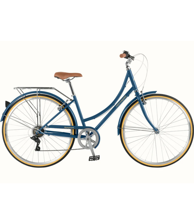 Retrospec Bicycles Retrospec  Beaumont City Bike - Step Through 7 Speed, Navy, 42'