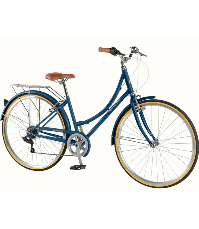 Retrospec Bicycles Retrospec  Beaumont City Bike - Step Through 7 Speed, Navy, 42'