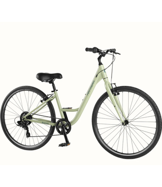 Retrospec Bicycles Retrospec, Barron Comfort Hybrid Bike - Step Through 7 Speed, Aloe, 15'