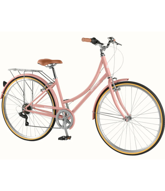 Retrospec Bicycles Retrospec,Beaumont City Bike - Step Through 7 Speed, Mauve Pink, 42