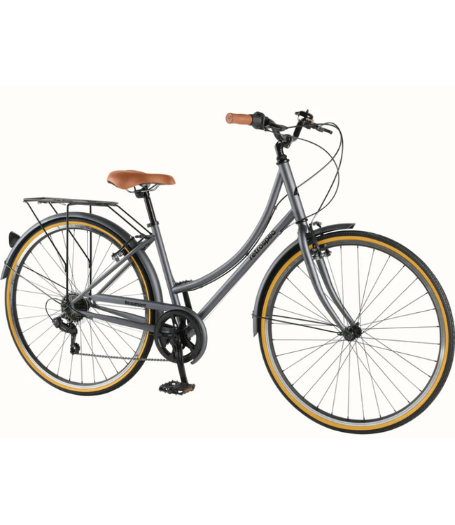 Retrospec Bicycles Retrospec, Beaumont City Bike - Step Through 7 Speed, Matte Graphite, 42"