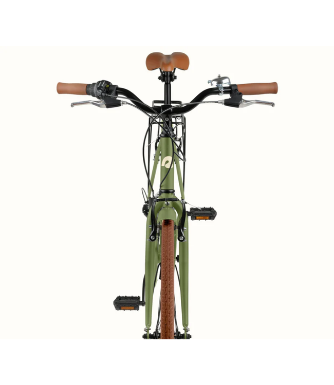 Retrospec Bicycles Retrospec, Beaumont City Bike - 7 Speed, Matte Olive Drab, 50 cm, Small