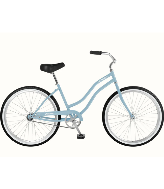 Retrospec Bicycles Retrospec, Chatham Beach Cruiser Bike - Step Through Single Speed, Crystal Blue, 26"