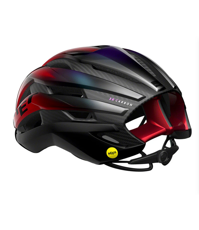 MET Helmets MET Trenta 3K Carbon MIPS Helmet - Red Iridescent, Medium