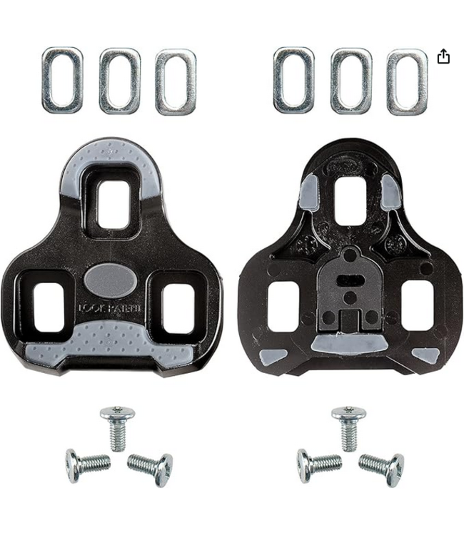 Look Look, Anti-Slip Road Cleats Compatible With Keo System,Black