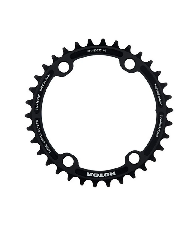 Rotor Rotor, Round Ring Chainrings BCD 110X4 39T(53&54) 12-11S Inner