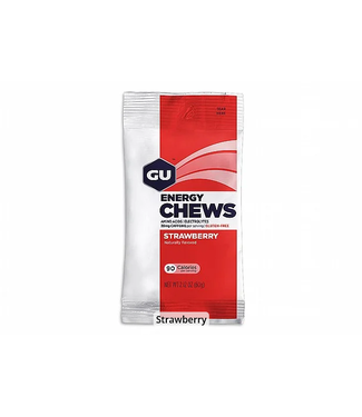 Gu GU, Energy Chews- Strawberry - Single