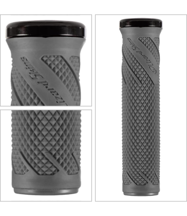 LIZARD SKINS Lizard Skins, Wasatch Single Clamp Lock on- Grip- Grey