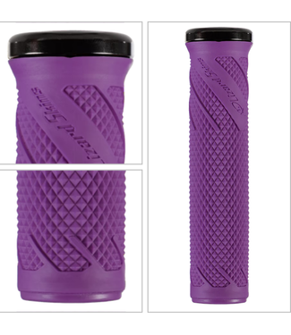 LIZARD SKINS Lizard Skins, Wasatch Single Clamp Lock-on Grip- Purple