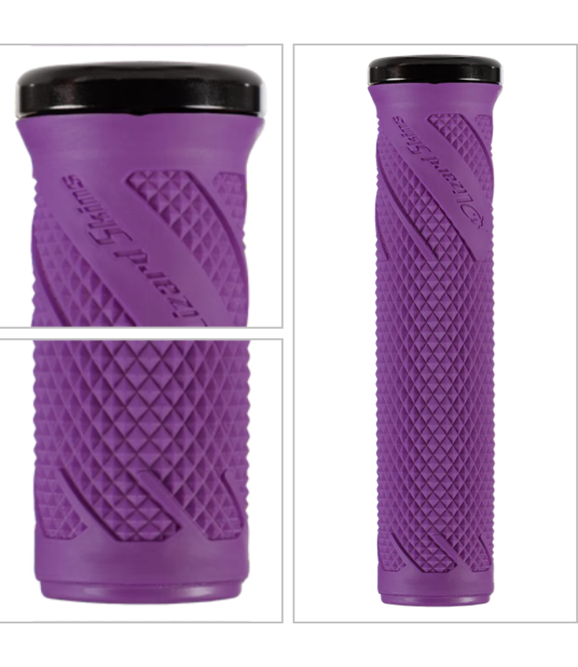 LIZARD SKINS Lizard Skins, Wasatch Single Clamp Lock-on Grip- Purple