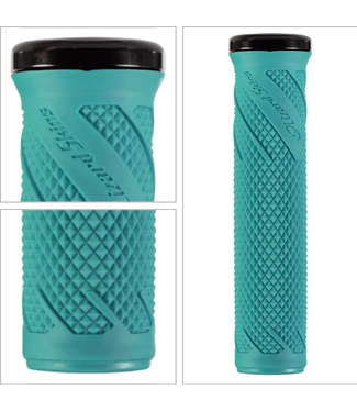 LIZARD SKINS Lizard Skins, Wasatch, Single Clamp Lock-on Grip- Teal