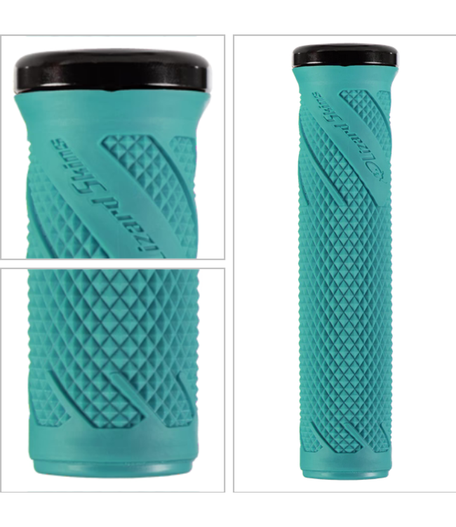 LIZARD SKINS Lizard Skins, Wasatch, Single Clamp Lock-on Grip- Teal