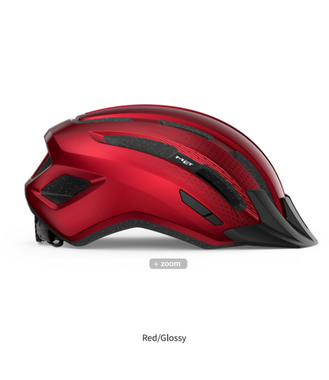 MET Helmets MET Downtown MIPS Helmet - Red, Glossy, Medium/Large