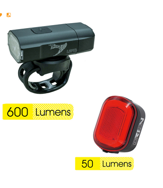 MOON Serfas/Moon, Lepus & Orion, HeadLight/TailLight-Combo Set, 600 & 50 Lumen
