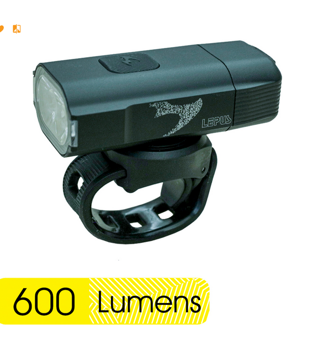 MOON Serfas/Moon, Lepus Head Light- 600 Lumen