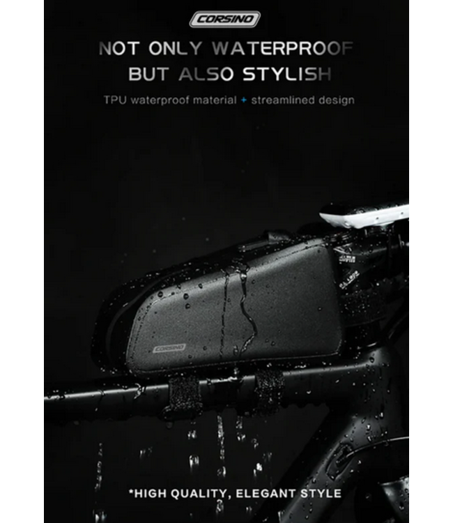 Corsino Sport, Sally, Waterproof Bike Frame Bag- Black