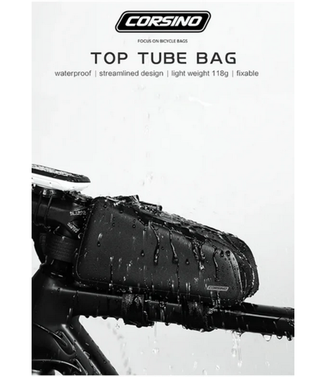 Corsino Sport, Sally, Waterproof Bike Frame Bag- Black