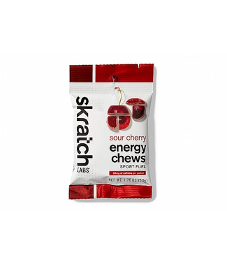 Skratch Labs Skratch, Energy Chews Sport Fuel- Sour Cherry/Caffeine, 50g