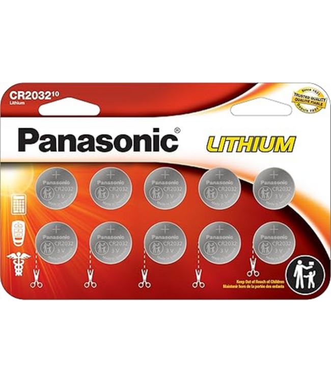 BATTERIES Panasonic, Battery Lithium CR2032