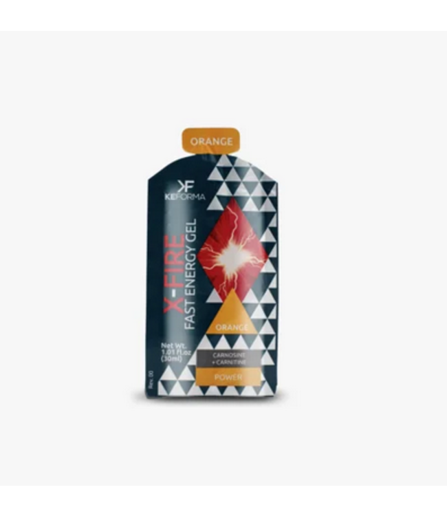 KEFORMA, X-Fire, Fast Energy gel- Orange