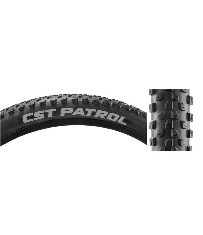 CST PREMIUM CST, Tire Patrol Wire- Black, 20x3.0
