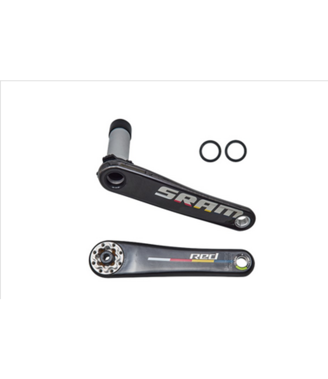 SRAM, RED Crank Assembly E1, Left & Right Arms, Carbon w/ Custom Bora RedBull