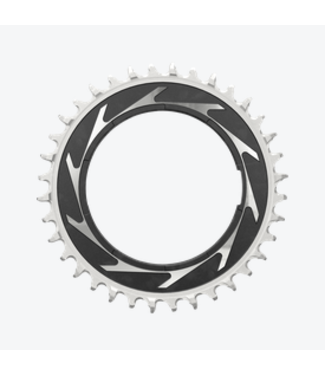 SRAM Sram, Chainring T-TYPE 38T Powermeter Threaded 0mm Offset Eagle - Black/Silver XXSL D1