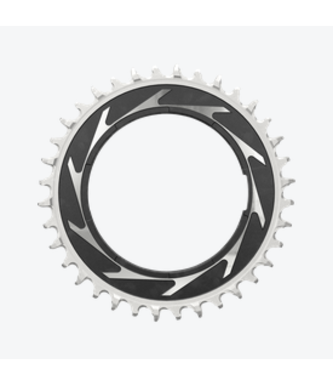 SRAM Sram, Chainring T-TYPE 38T Powermeter Threaded 0mm Offset Eagle - Black/Silver XXSL D1