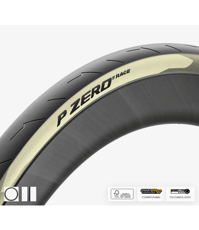 PIRELLI Pirelli P ZERO Race RS Tire - 700 x 30, Clincher, Folding, Retro, TechBelt, SmartEvo2