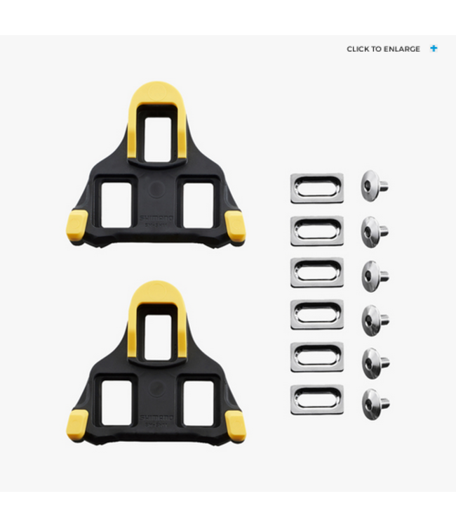 Shimano, SM-SH11 SPD-SL Cleat Set, 6 Degree Float- Yellow