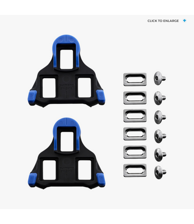 Shimano, SM-SH12 SPD-SL Cleat Set, 2 Degree Float- Blue