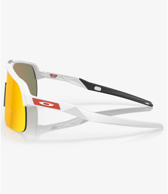 Oklay Sutro Lite- Prizm Ruby Lenses/Matte White Frame