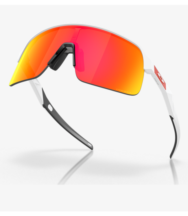Oklay Sutro Lite- Prizm Ruby Lenses/Matte White Frame