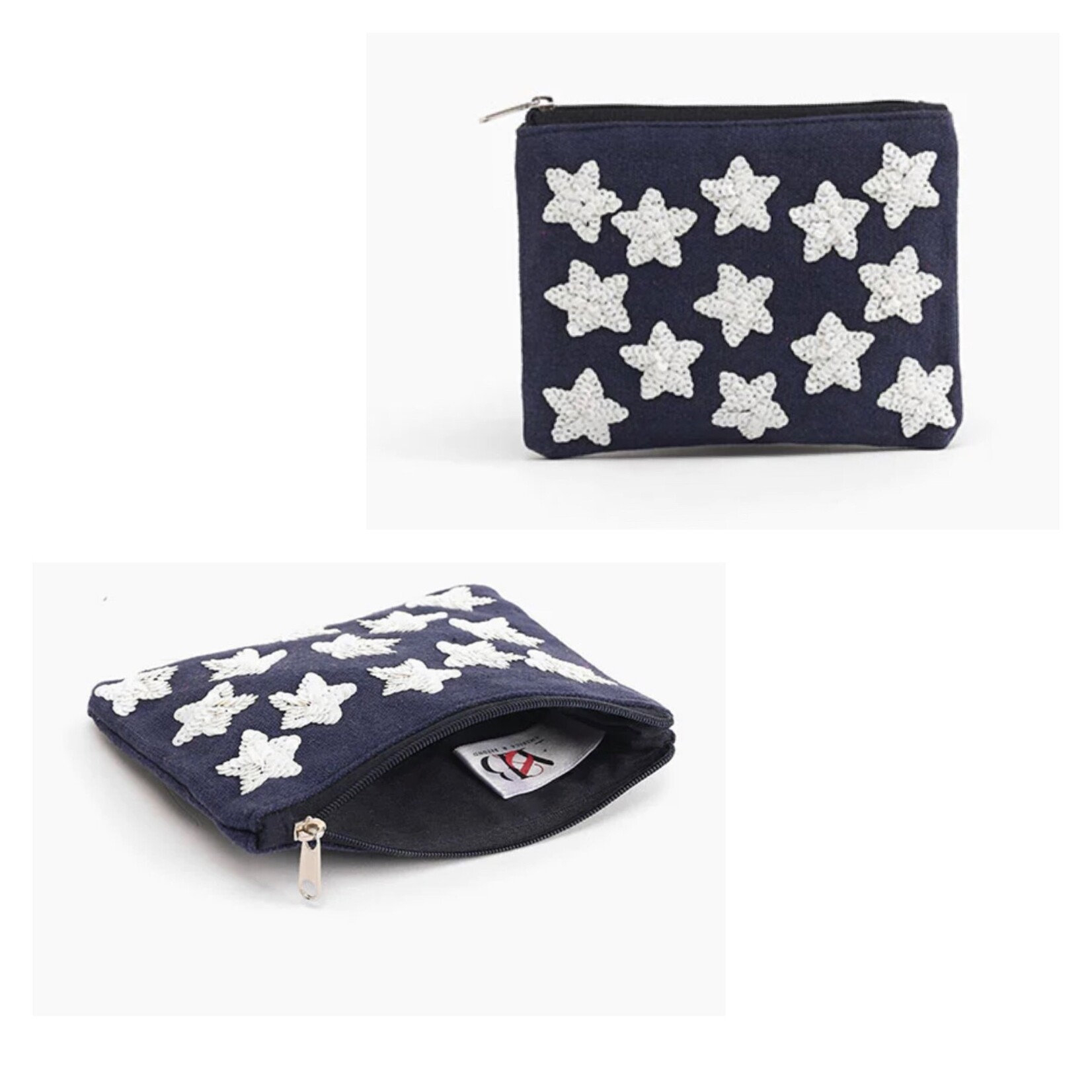 American & Beyond A&B Embellished Coin Bag