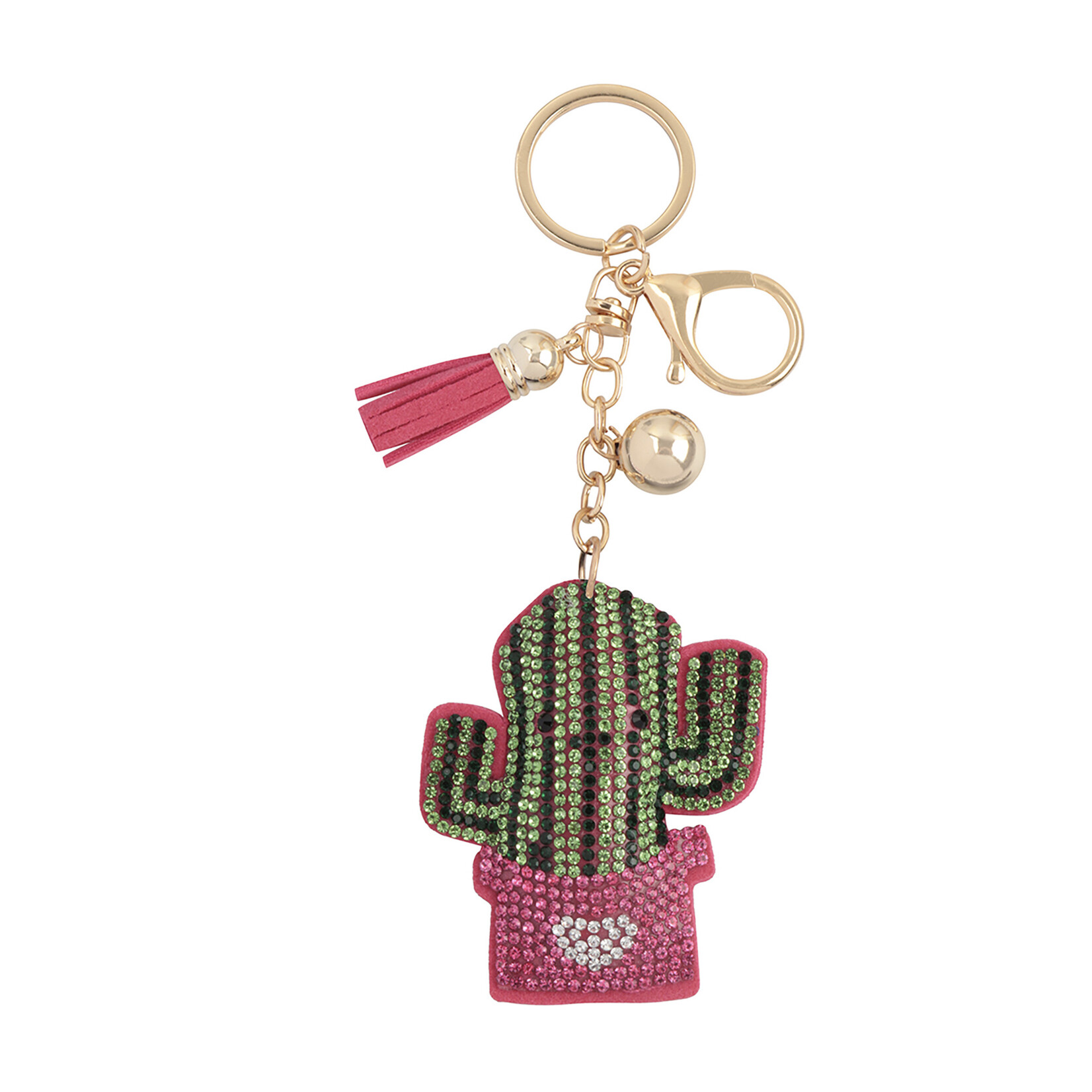 Bling & Things Bling Flower & Cactus Keychain