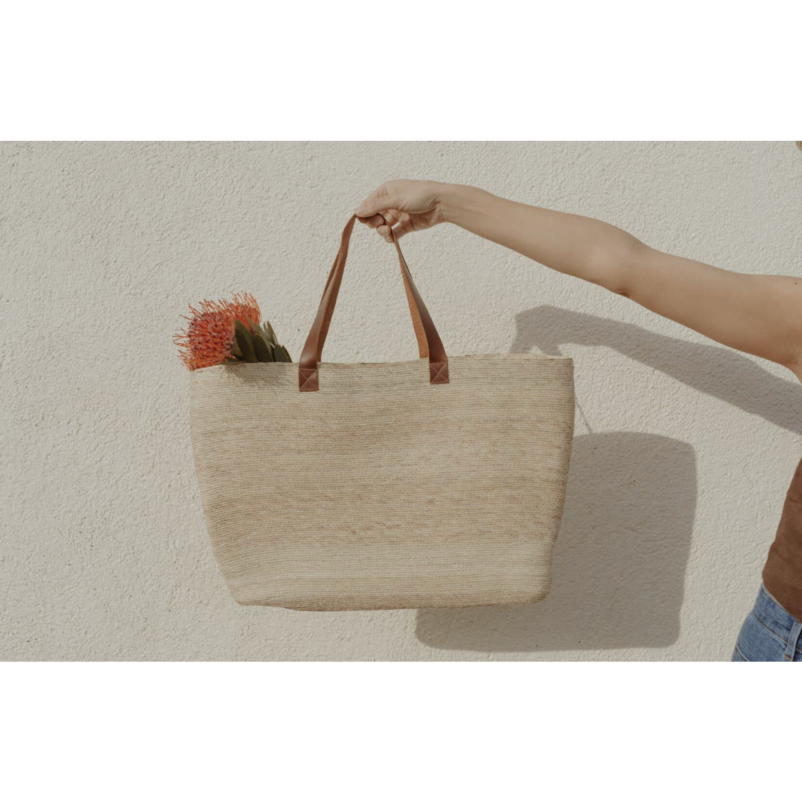 Leah Handwovens Leah Straw Totes