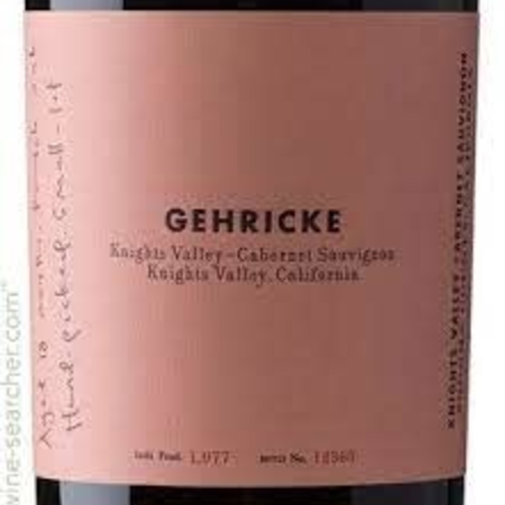 Gehricke, Cabernet Sauvignon Knights Valley (2021) 750ml