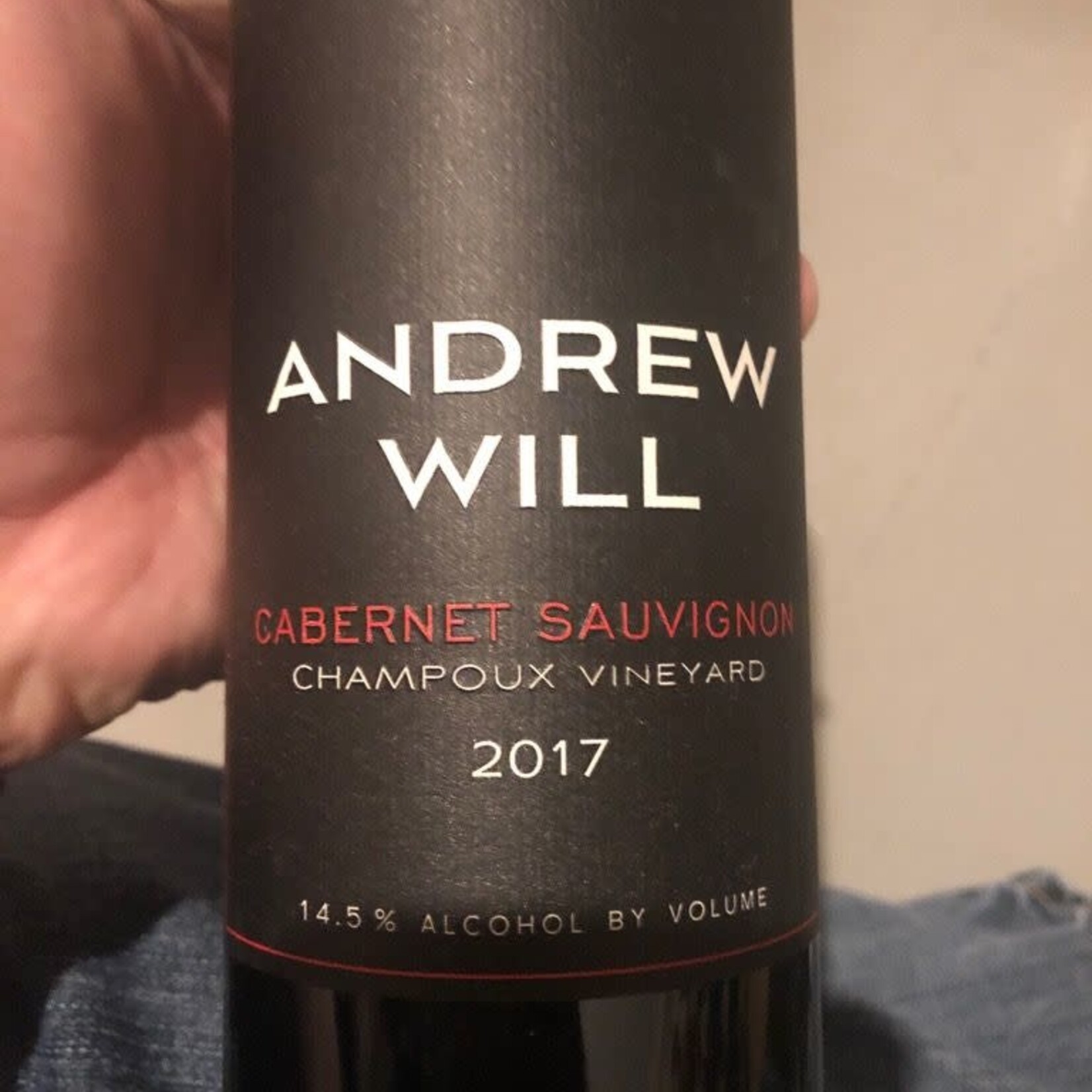 Andrew Will Winery, Red Wine Champoux Vineyard Horse Heaven Hills (2017) 750mL