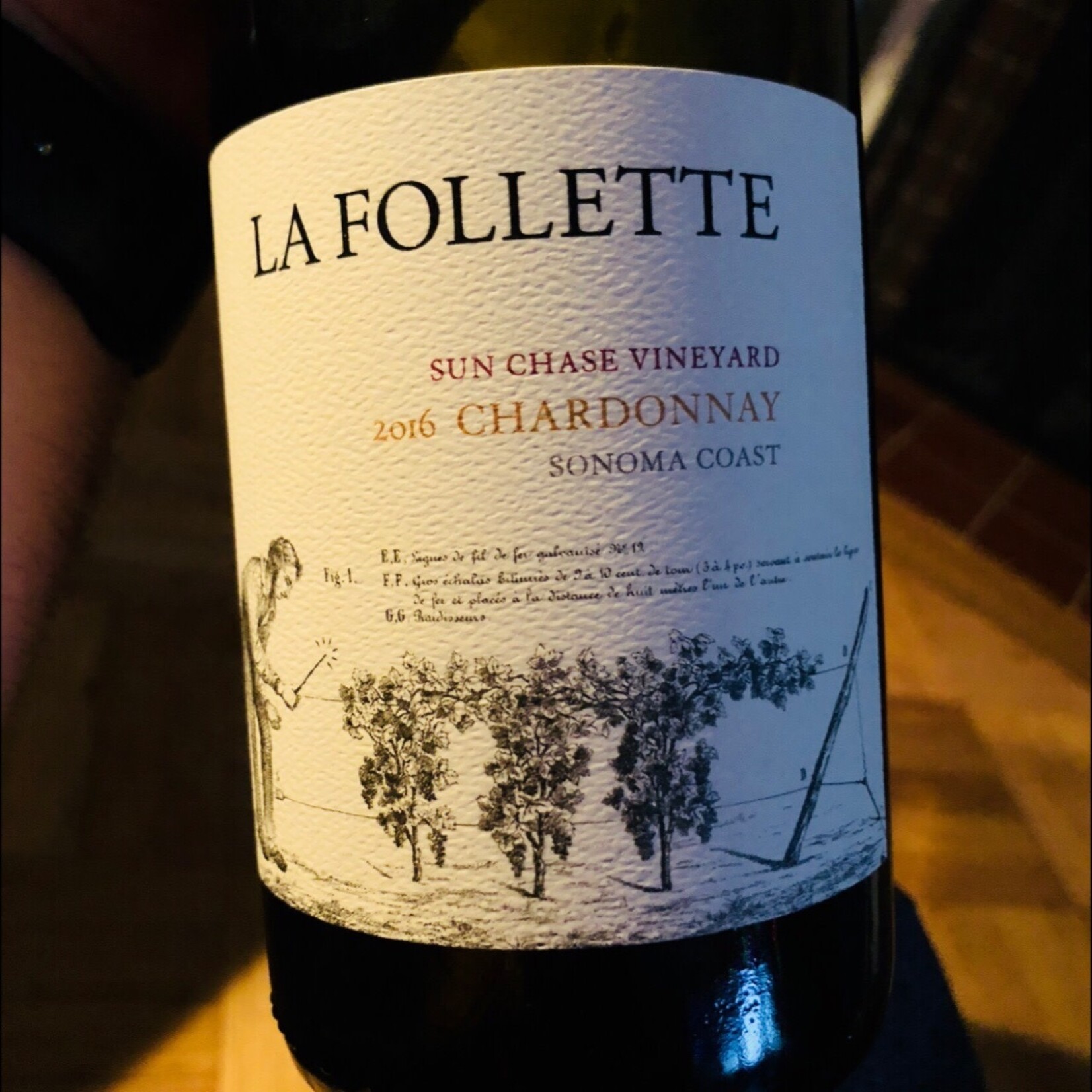 La Follette, Chardonnay Sun Chase Vineyard Sonoma Coast (2018) 750ML