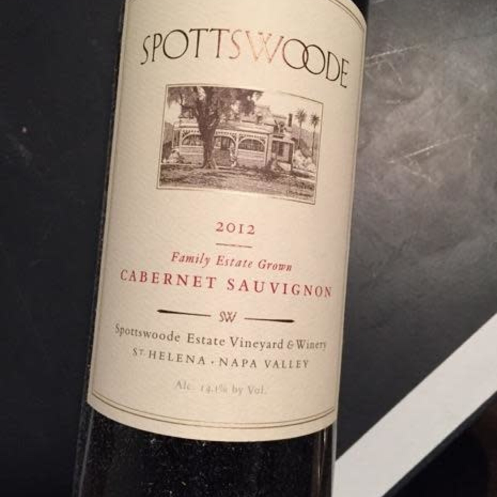 Spottswoode, Cabernet Sauvignon Estate Grown St. Helena (2012) 750 mL