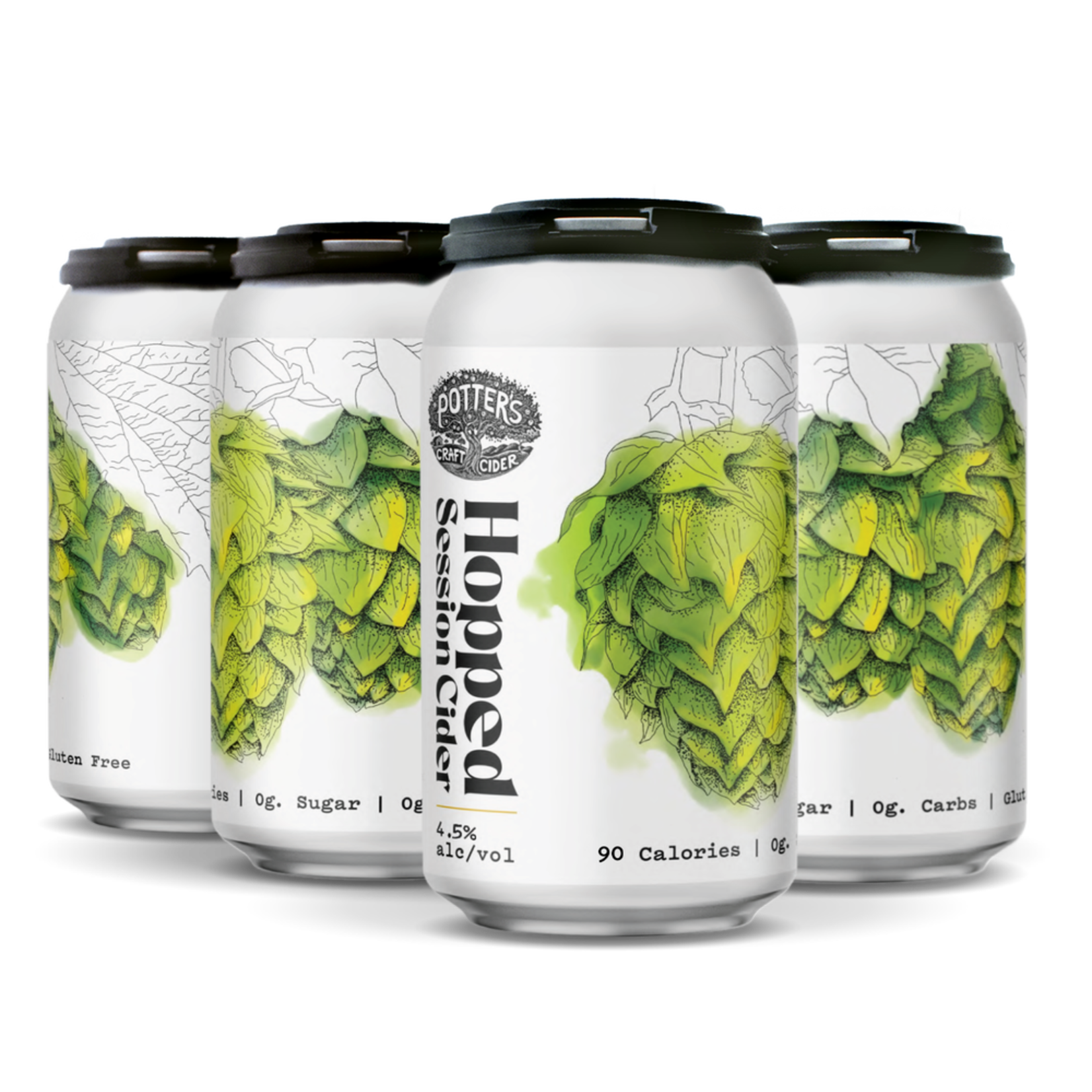 Potter's Hopped Session Cider 6pk CN
