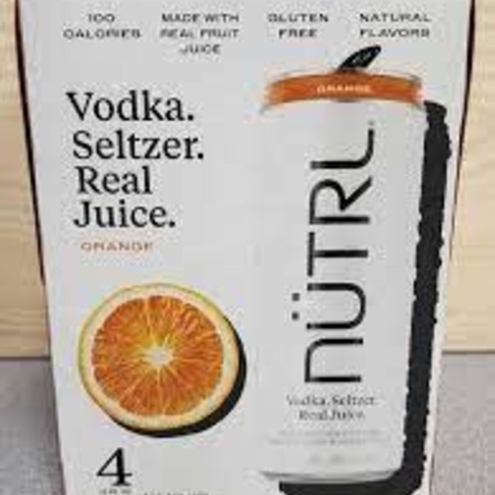 Nutrl Seltzer Orange 4pk