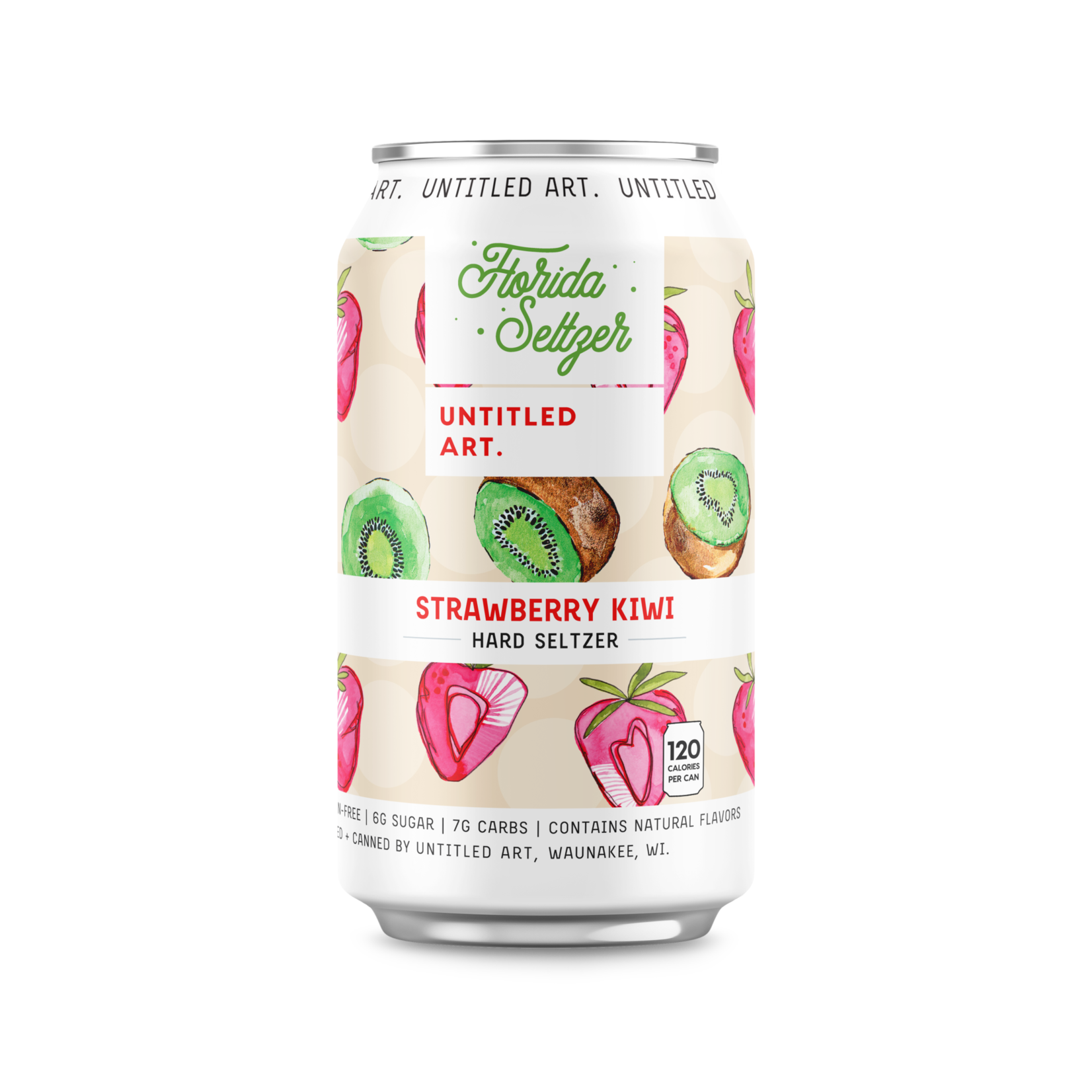 Untitled Art Florida Seltzer Strawberry Kiwi 6pk