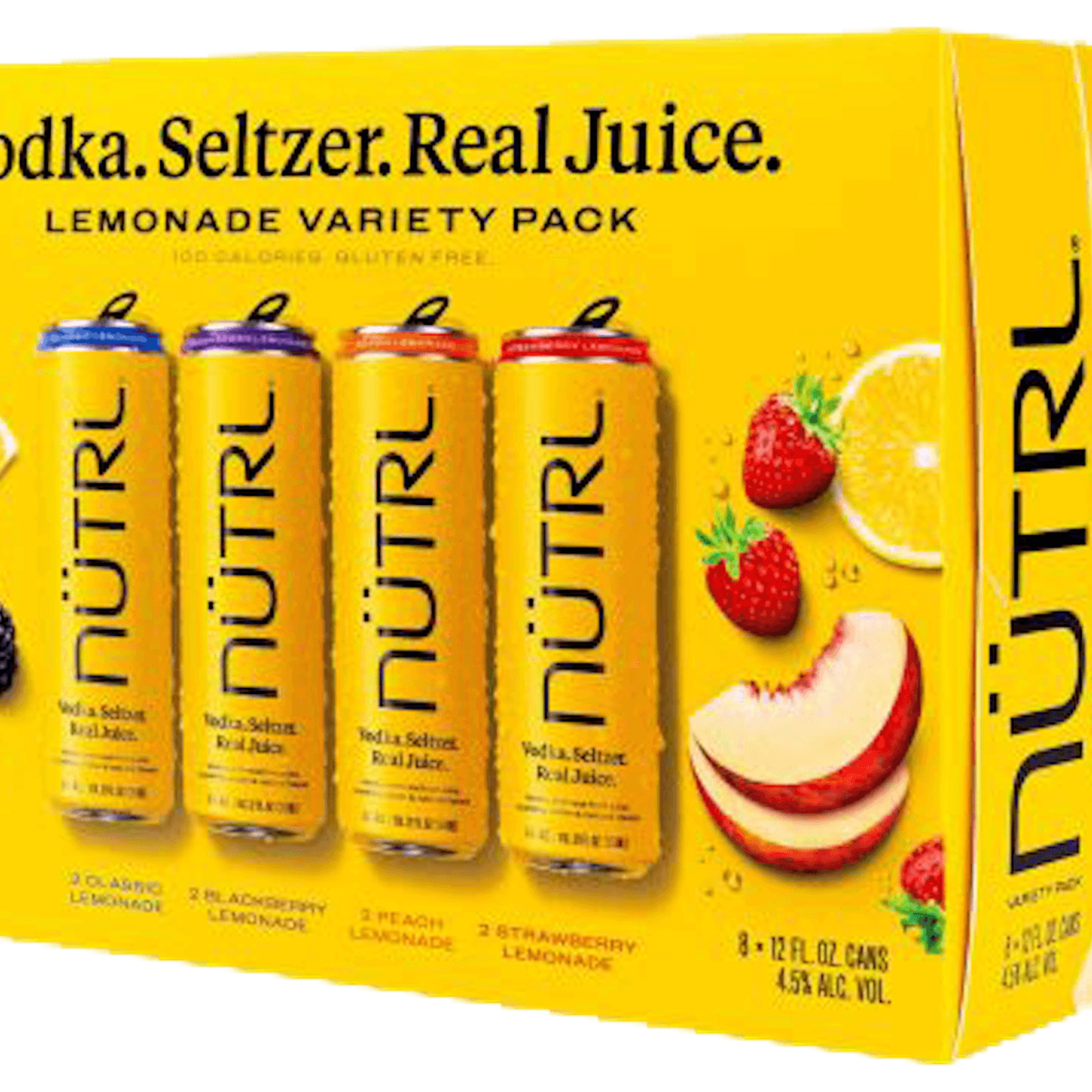 Nutrl Seltzer Lemonade Variety 8pk