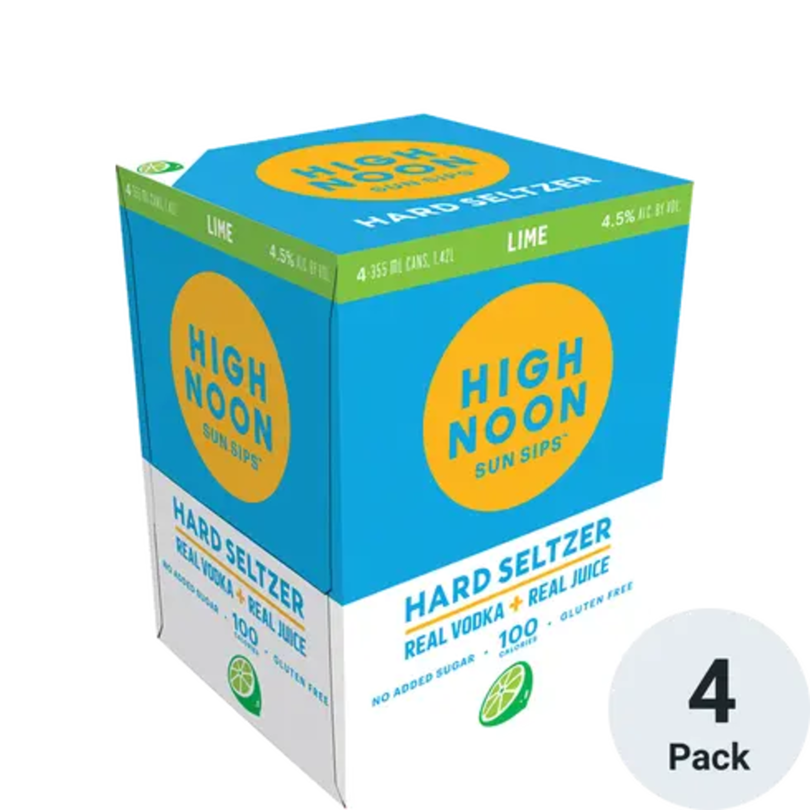 High Noon High Noon Lime 4pk