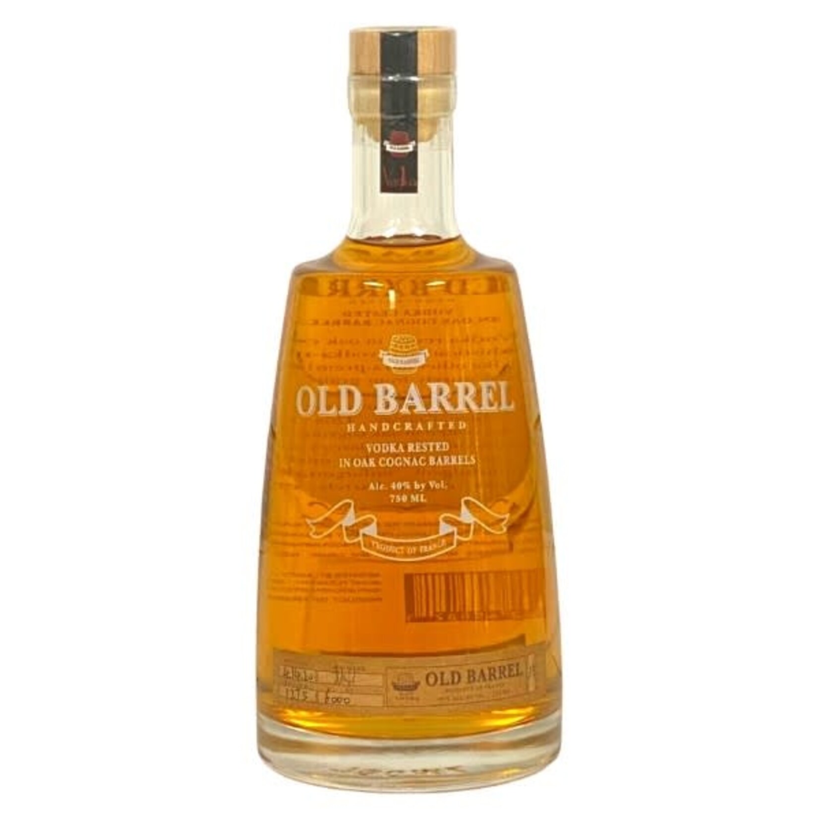 Old Barrel Handcrafted Vodka Oak Cognac Barrels 750ml