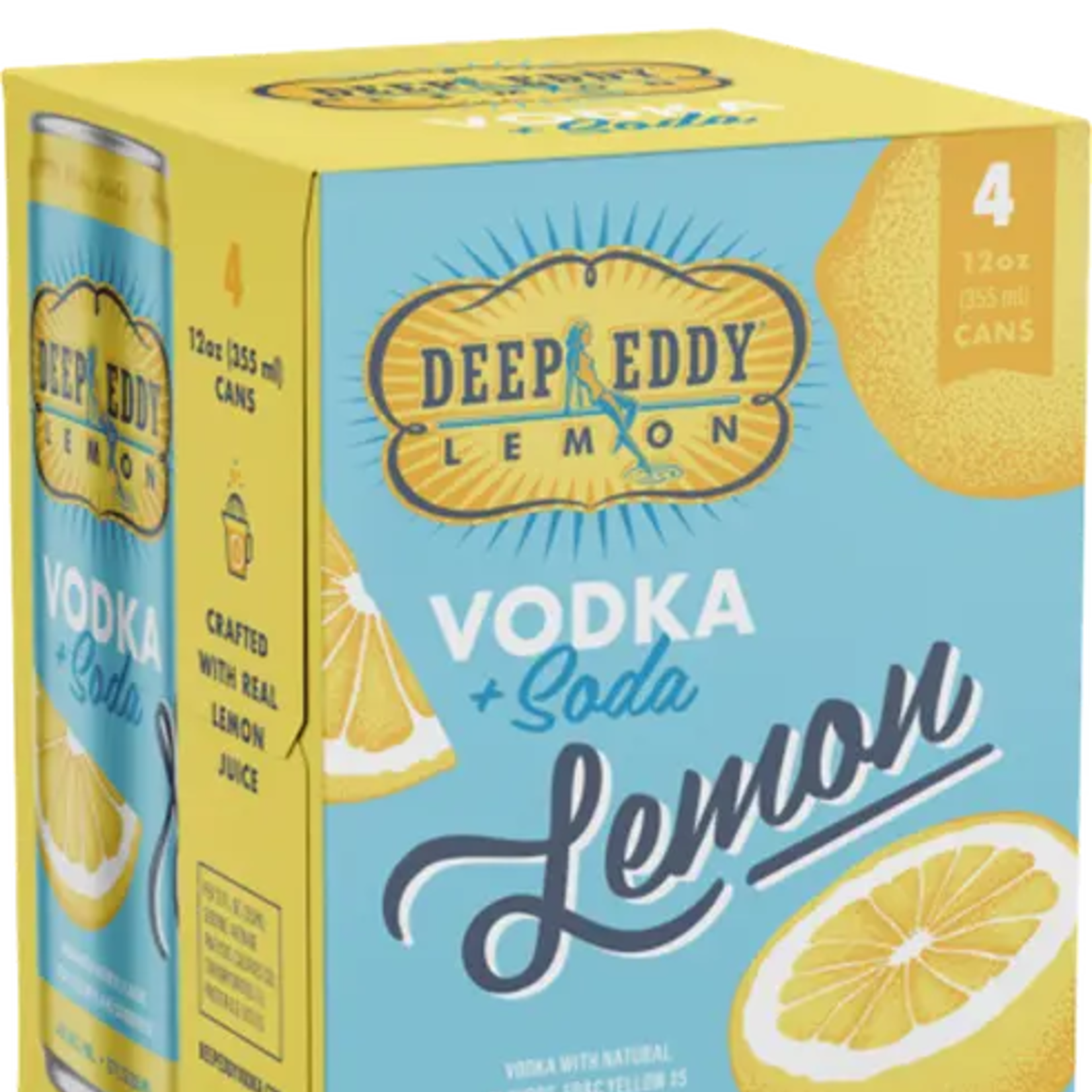 Deep Eddy Lemon Vodka Soda 4pk CN