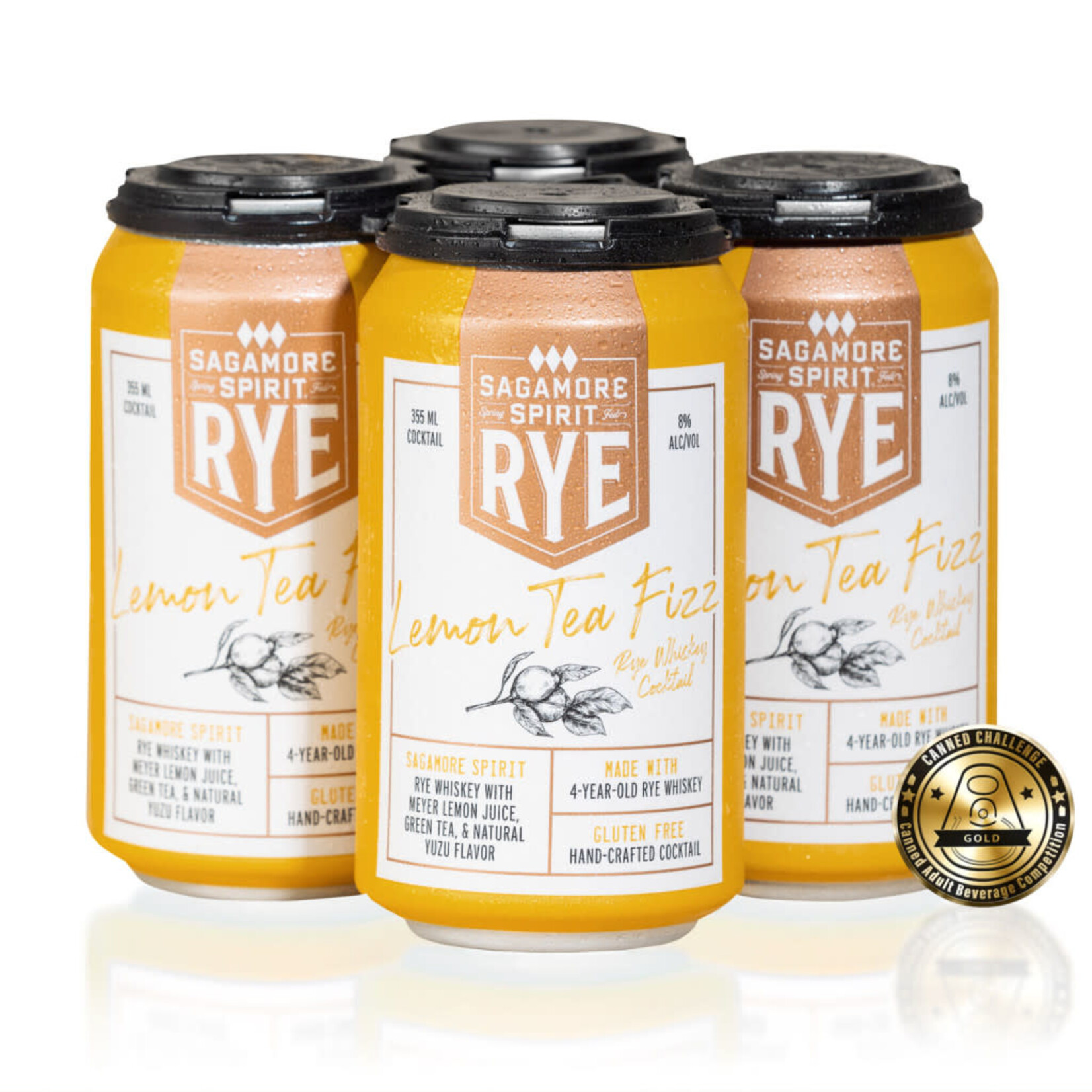 Sagamore Rye Lemon Tea Fizz 12oz 4pk CN