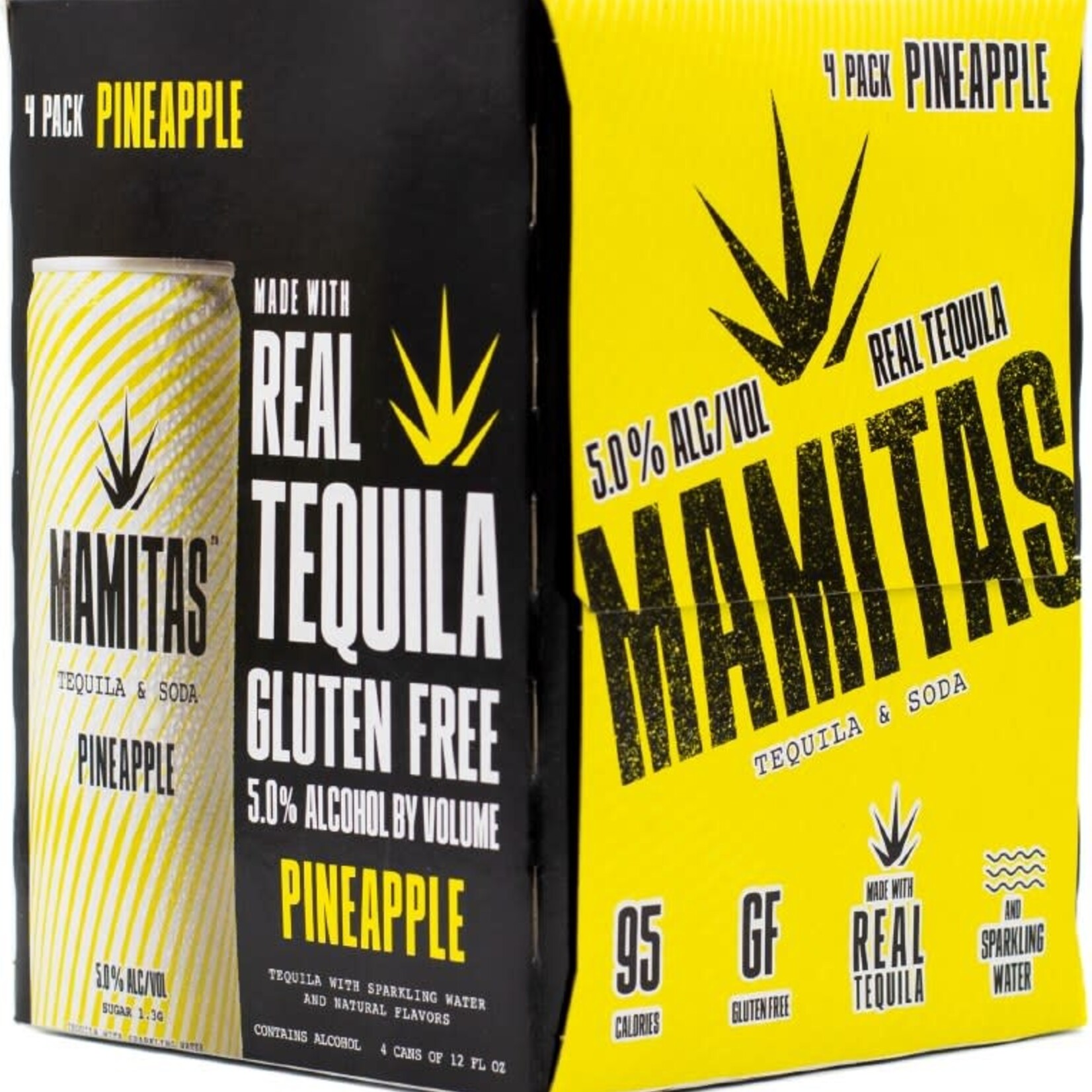 Mamitas Tequila & Soda Pineapple 4pk CN