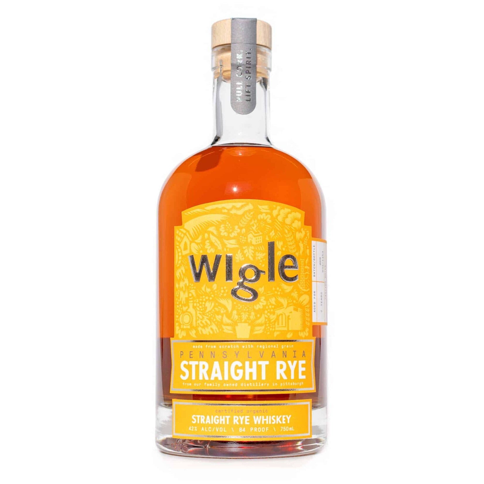 Wigle Pennsylvania Organic Rye 750ml